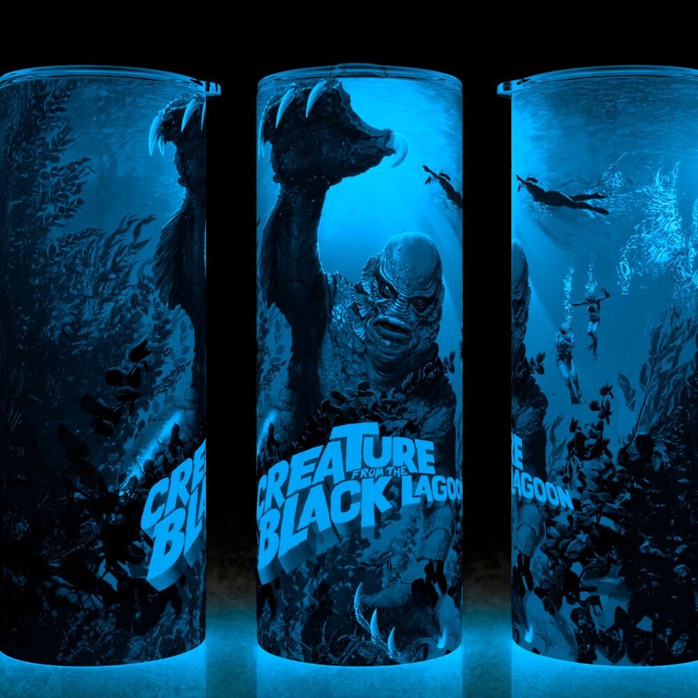 Glow in the Dark Creature from the Black Lagoon Universal Monsters Cup Tumbler
